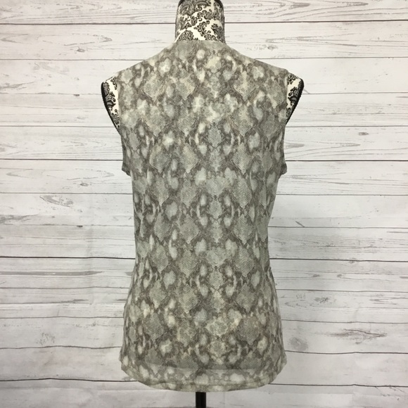 The Limited Animal Print Sleeveless Top L - Picture 6 of 8